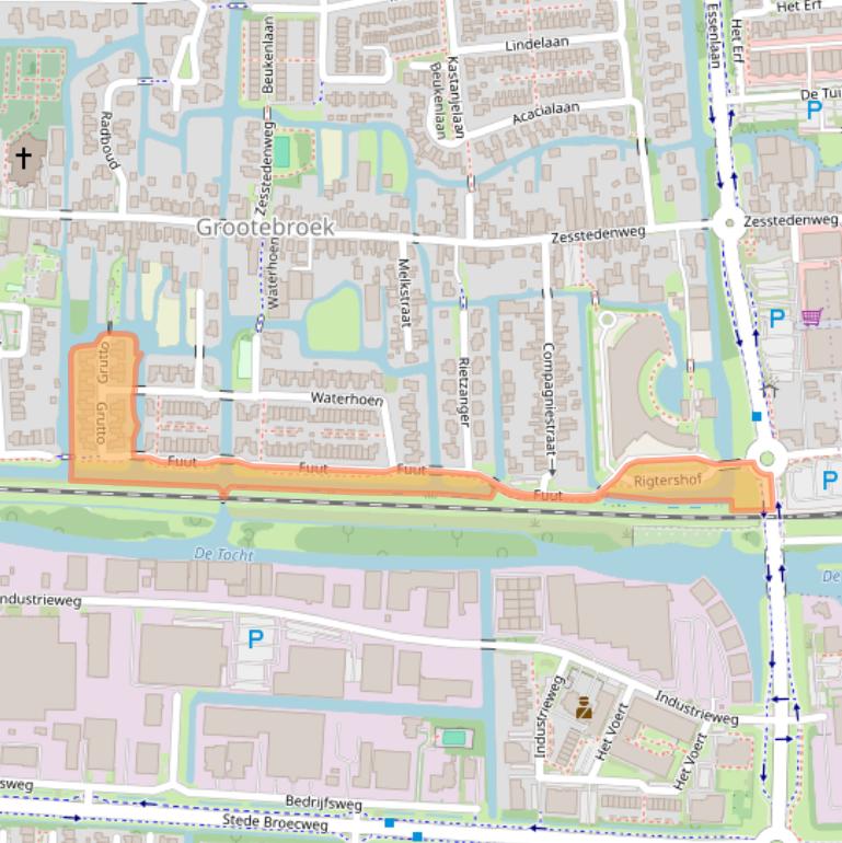 Kaart van postcodegebied 1613SB.