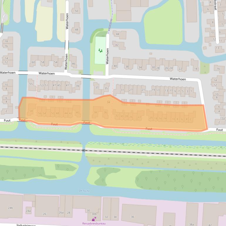 Kaart van postcodegebied 1613SC.