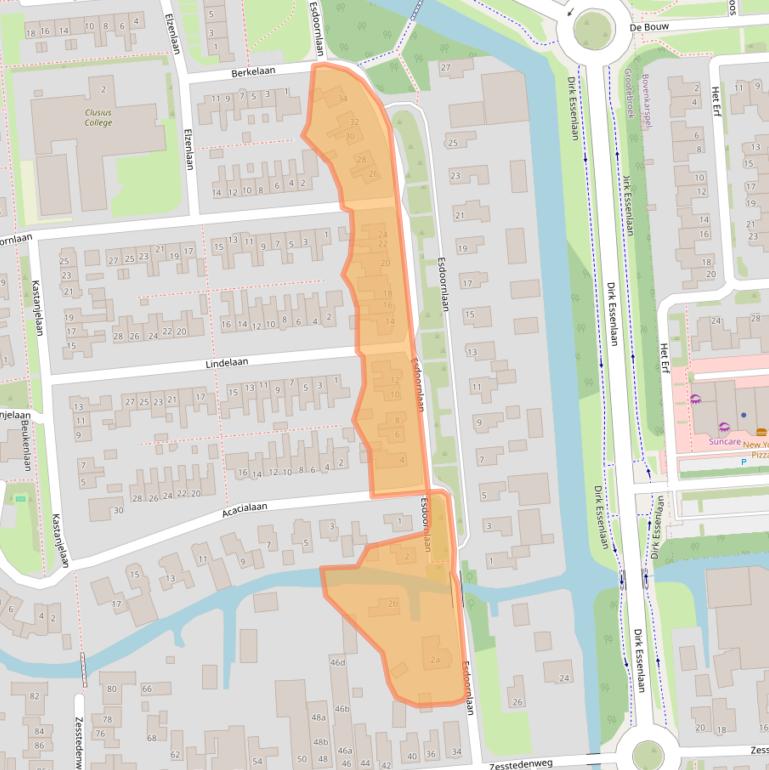 Kaart van postcodegebied 1613VB.