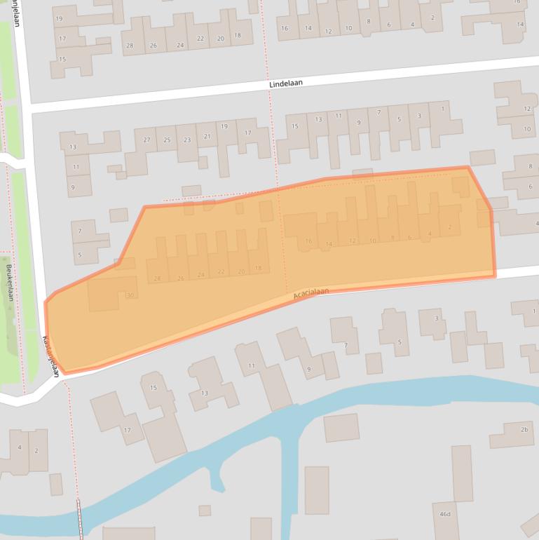 Kaart van postcodegebied 1613VD.
