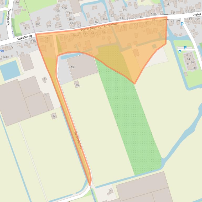 Kaart van postcodegebied 1614LD.