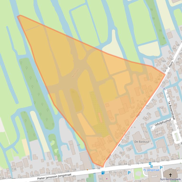 Kaart van postcodegebied 1614LV.