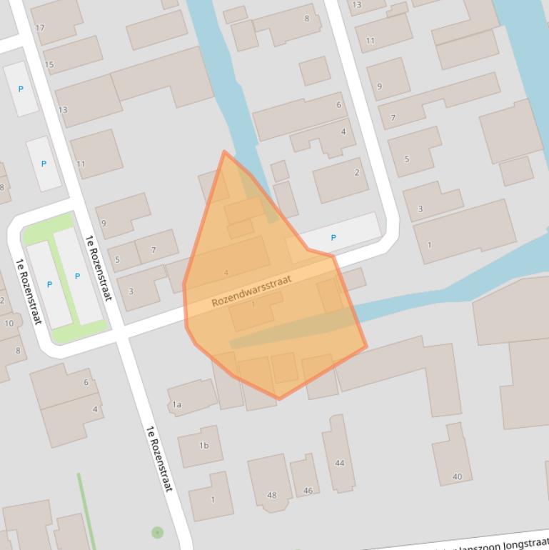 Kaart van postcodegebied 1614SC.