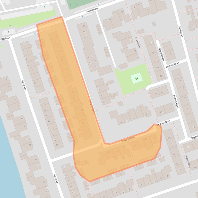 Kaart van postcodegebied 1614SR.