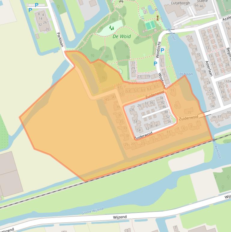 Kaart van postcodegebied 1614TC.