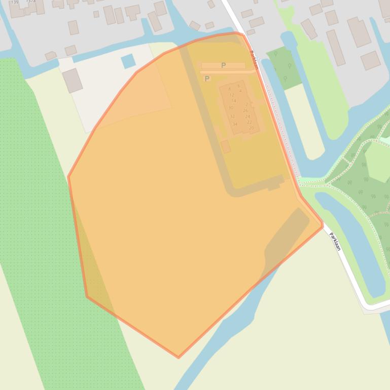 Kaart van postcodegebied 1614TZ.