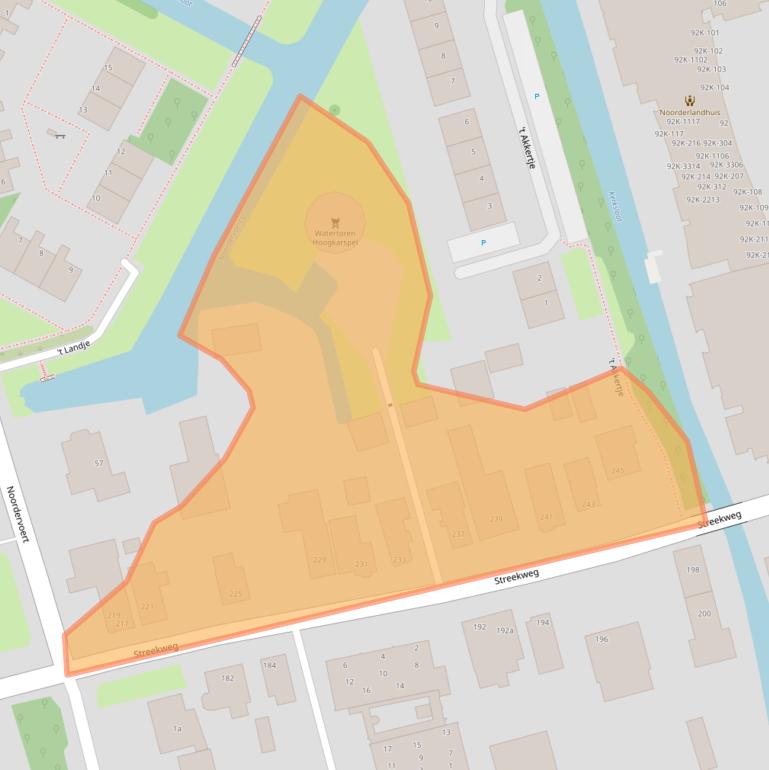 Kaart van postcodegebied 1616AE.