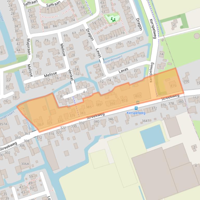 Kaart van postcodegebied 1616AJ.