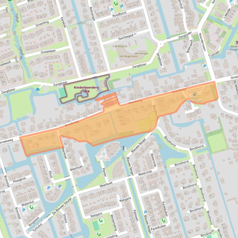 Kaart van postcodegebied 1616AM.