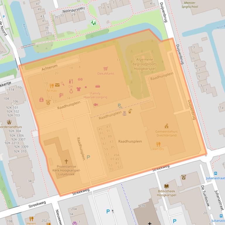 Kaart van postcodegebied 1616AV.