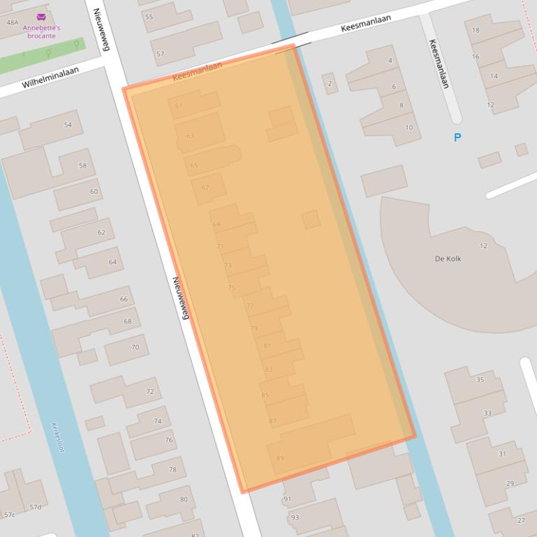 Kaart van postcodegebied 1616BB.