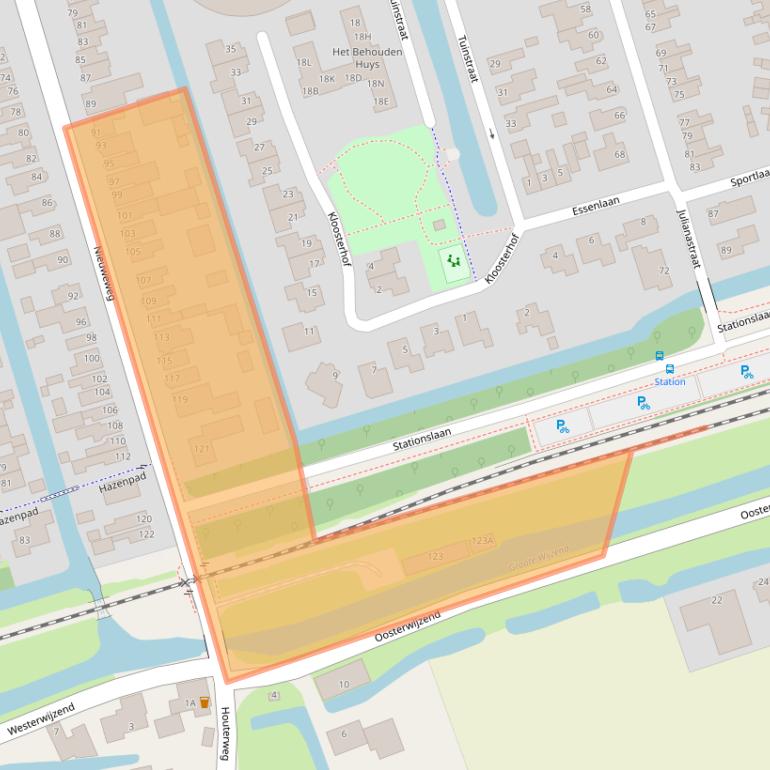 Kaart van postcodegebied 1616BC.