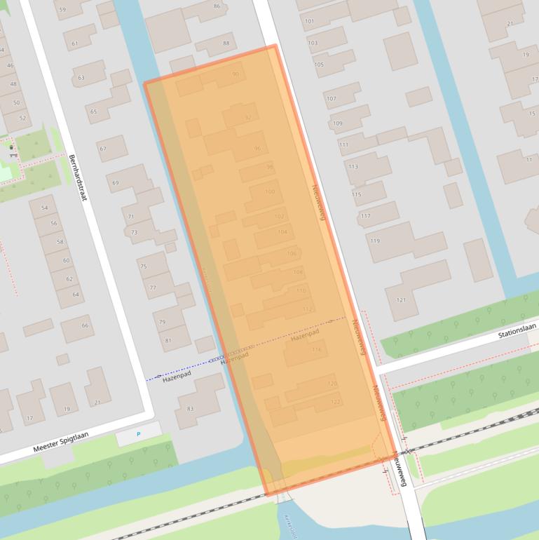 Kaart van postcodegebied 1616BG.