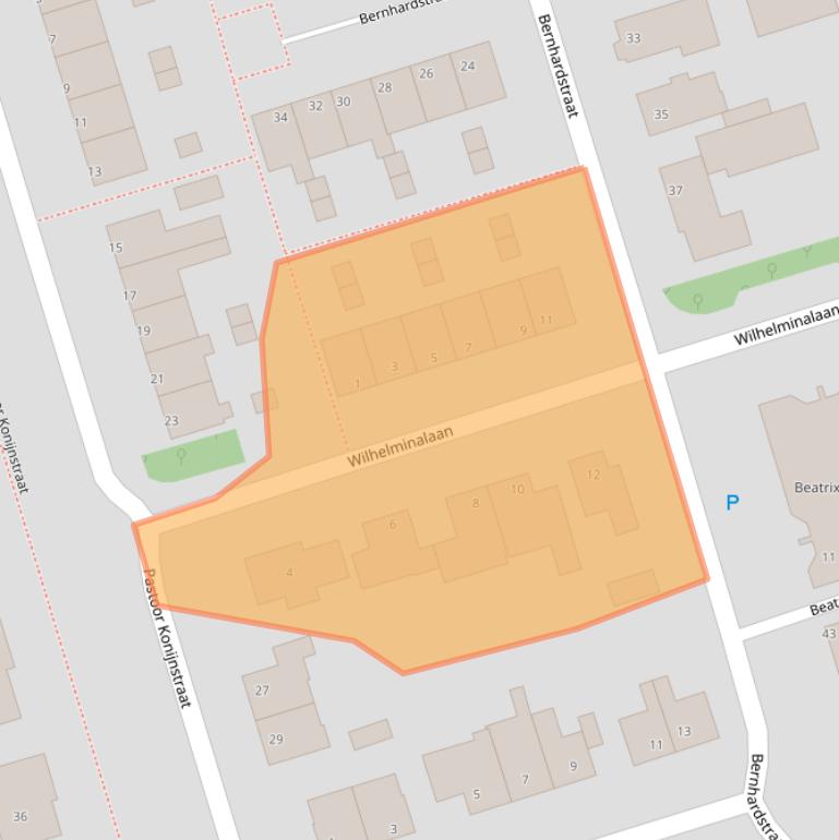 Kaart van postcodegebied 1616BM.