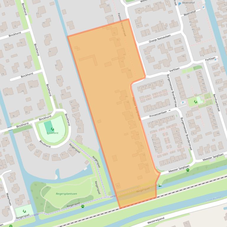 Kaart van postcodegebied 1616BX.