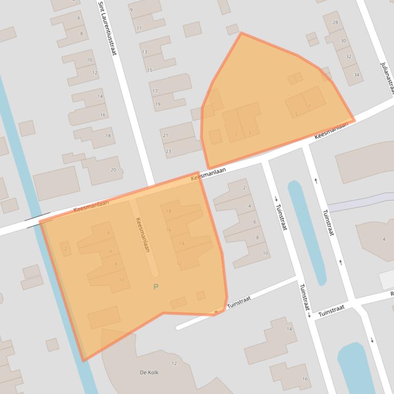 Kaart van postcodegebied 1616CC.