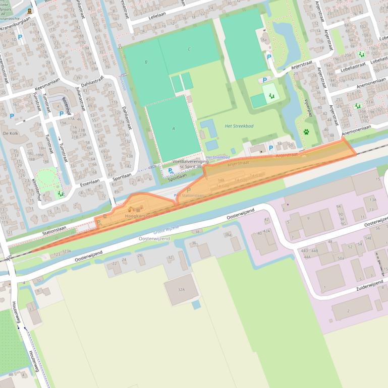Kaart van postcodegebied 1616CM.