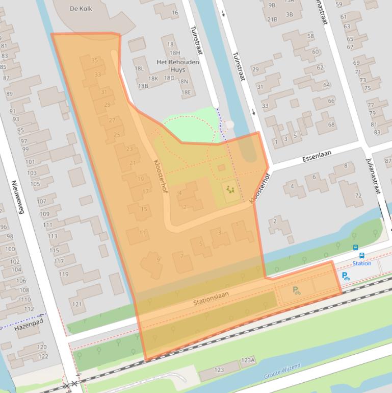 Kaart van postcodegebied 1616CR.