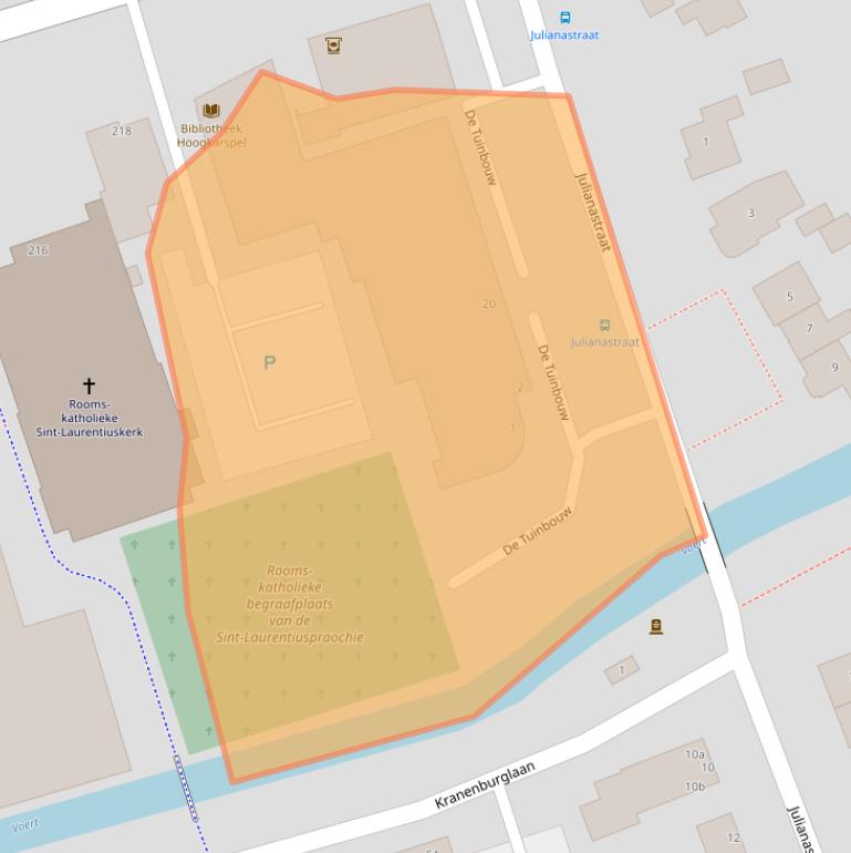 Kaart van postcodegebied 1616CS.