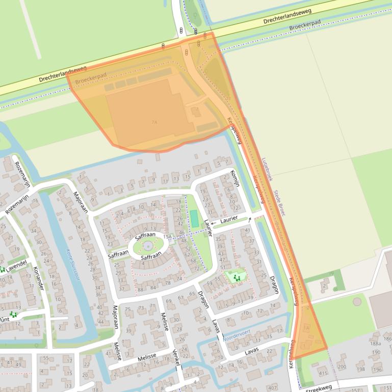 Kaart van postcodegebied 1616DG.