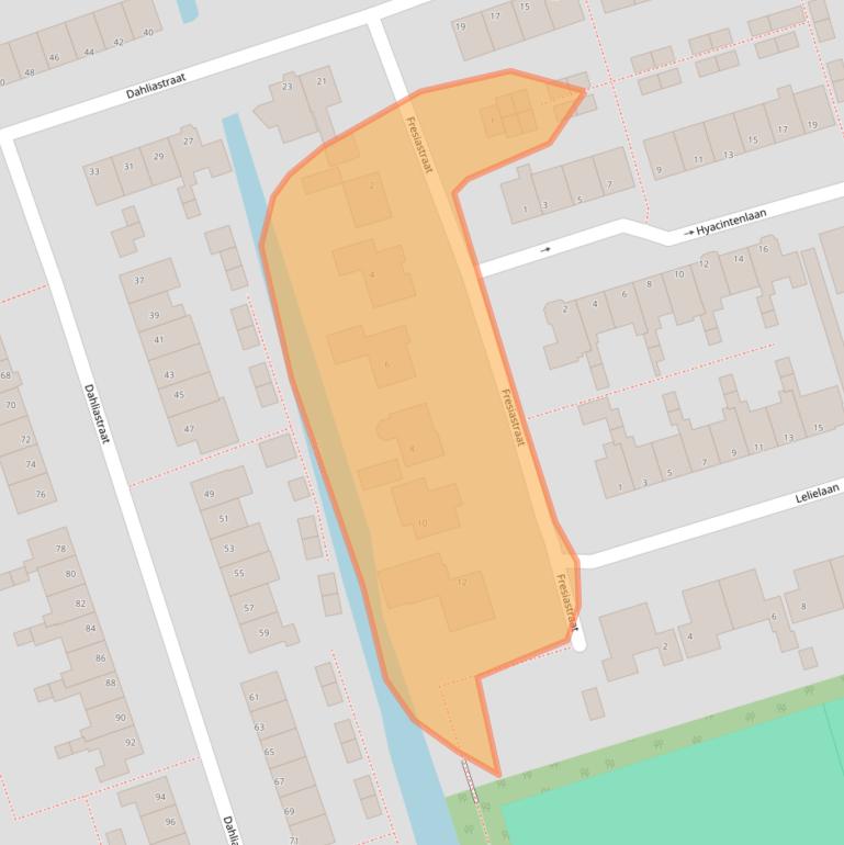 Kaart van postcodegebied 1616EH.