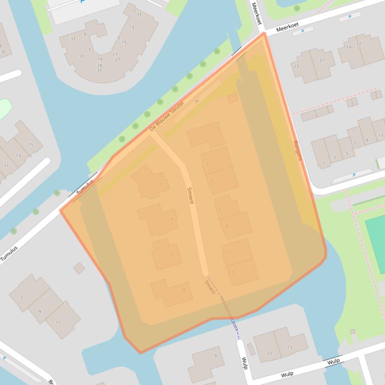 Kaart van postcodegebied 1616GW.