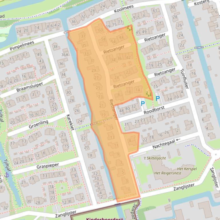 Kaart van postcodegebied 1616HA.