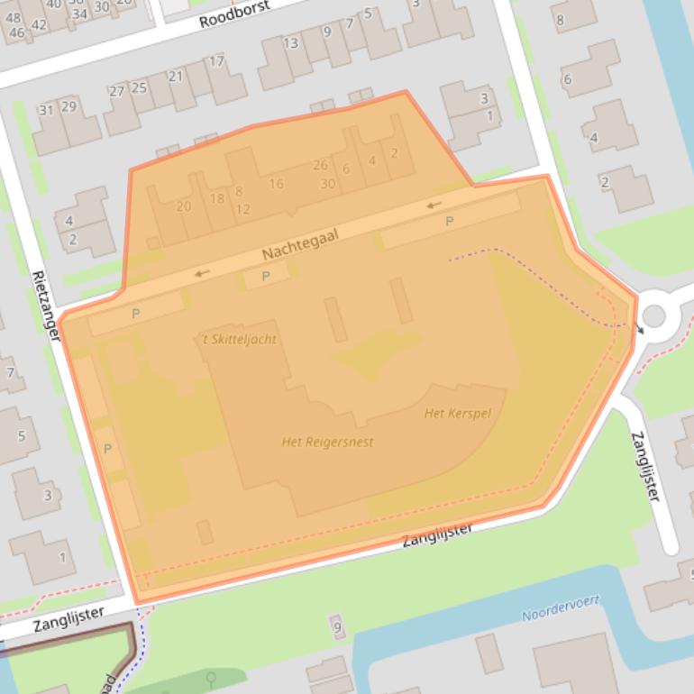 Kaart van postcodegebied 1616HB.