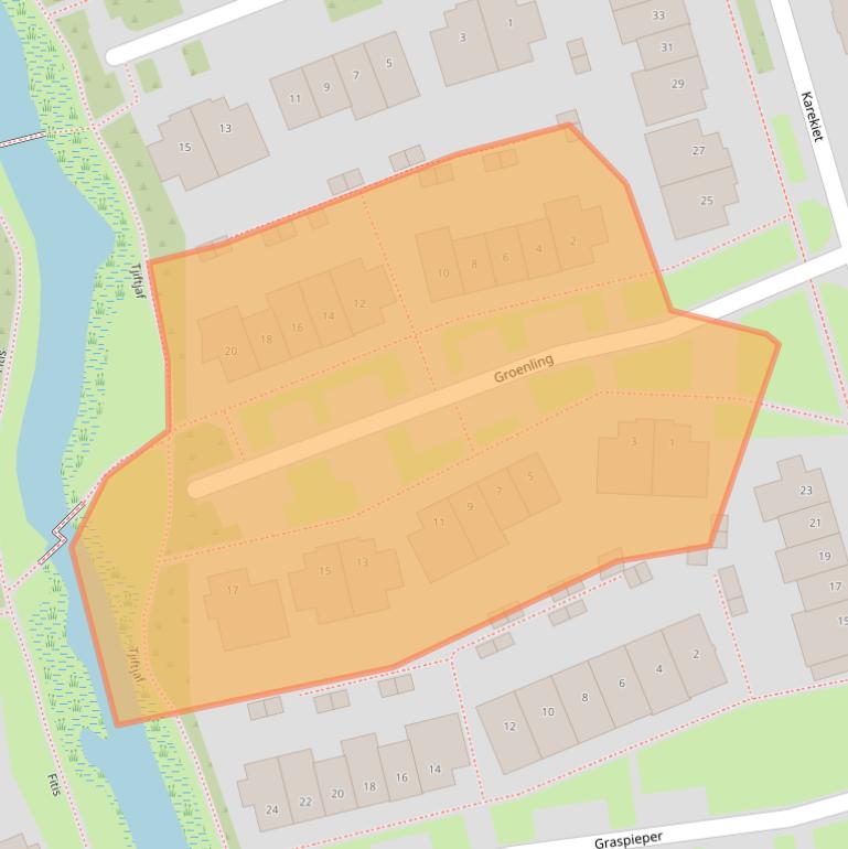 Kaart van postcodegebied 1616HK.