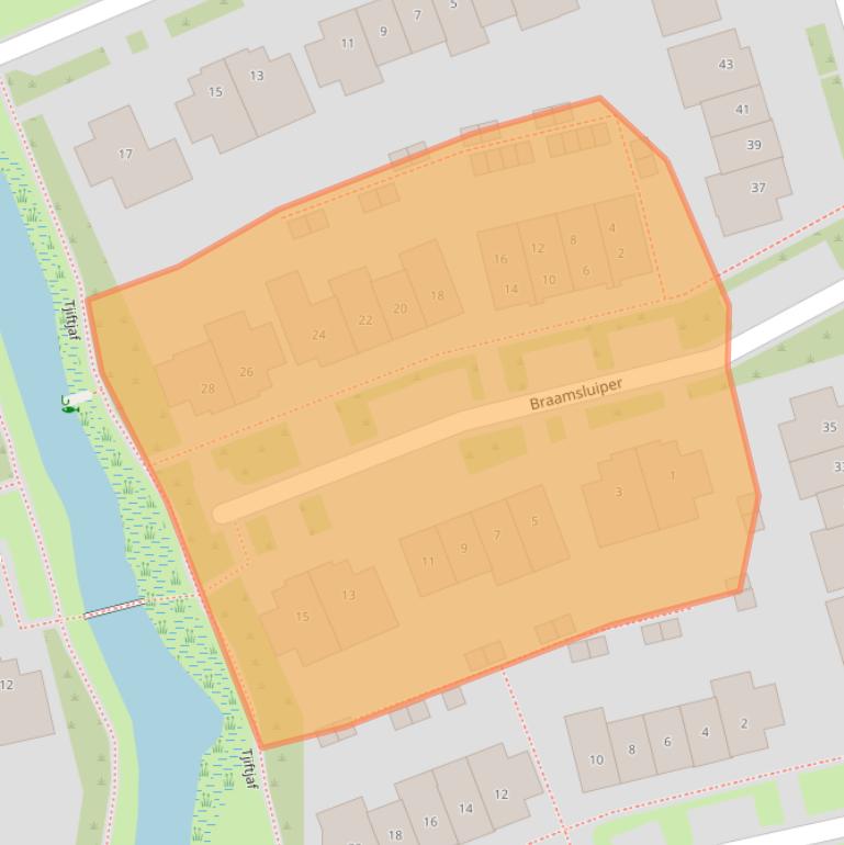 Kaart van postcodegebied 1616HL.