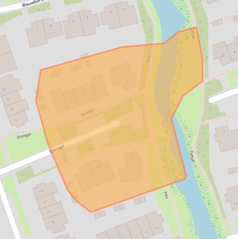 Kaart van postcodegebied 1616HP.