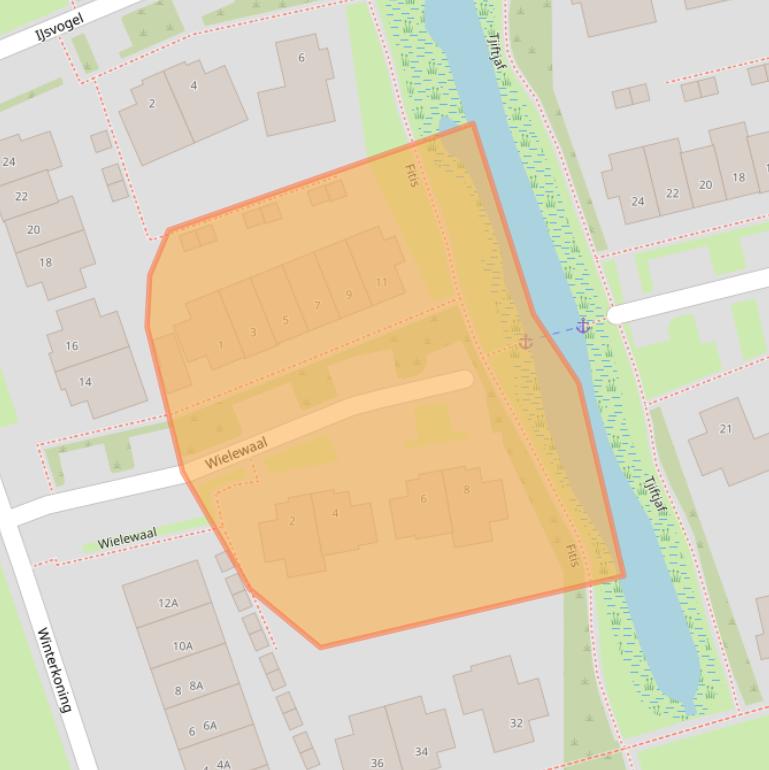 Kaart van postcodegebied 1616HR.
