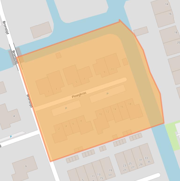 Kaart van postcodegebied 1616KC.