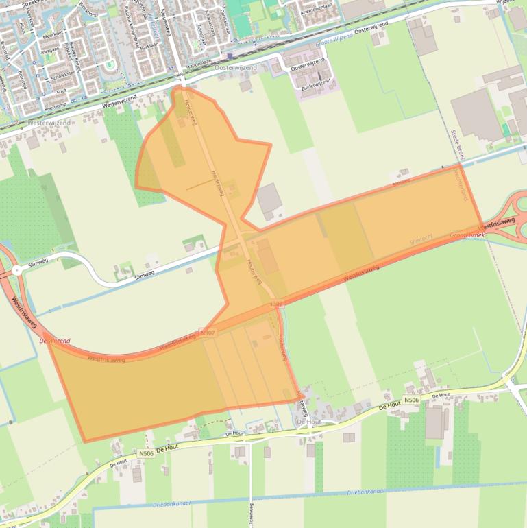 Kaart van postcodegebied 1616LC.