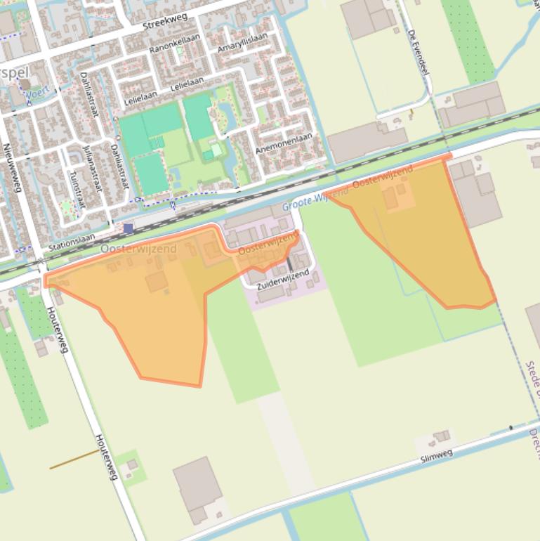 Kaart van postcodegebied 1616LD.