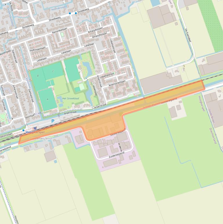 Kaart van postcodegebied 1616LE.