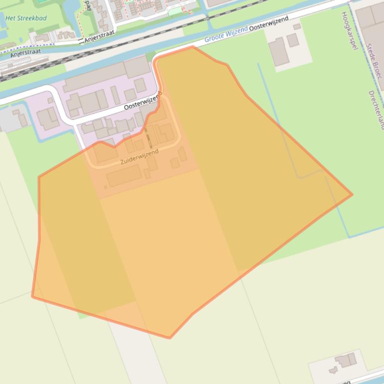 Kaart van postcodegebied 1616LH.