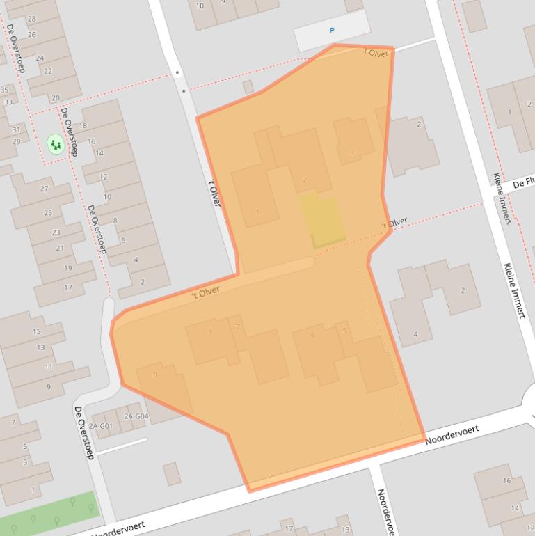 Kaart van postcodegebied 1616RN.