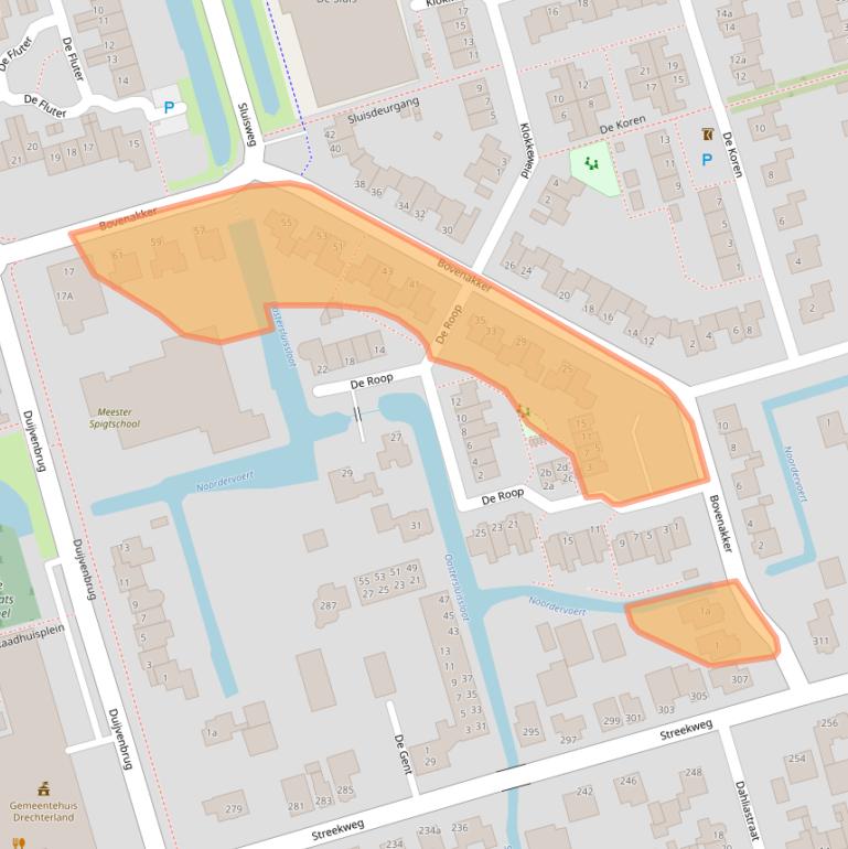Kaart van postcodegebied 1616RW.