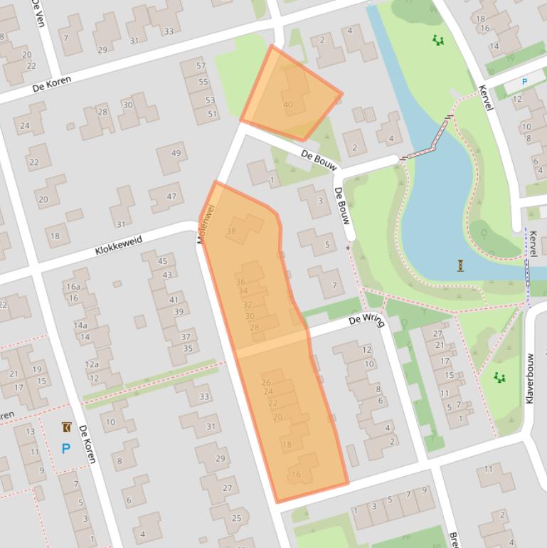 Kaart van postcodegebied 1616SM.