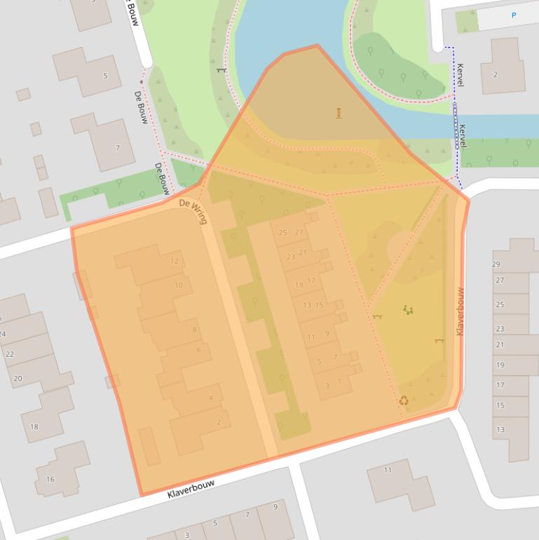 Kaart van postcodegebied 1616ST.