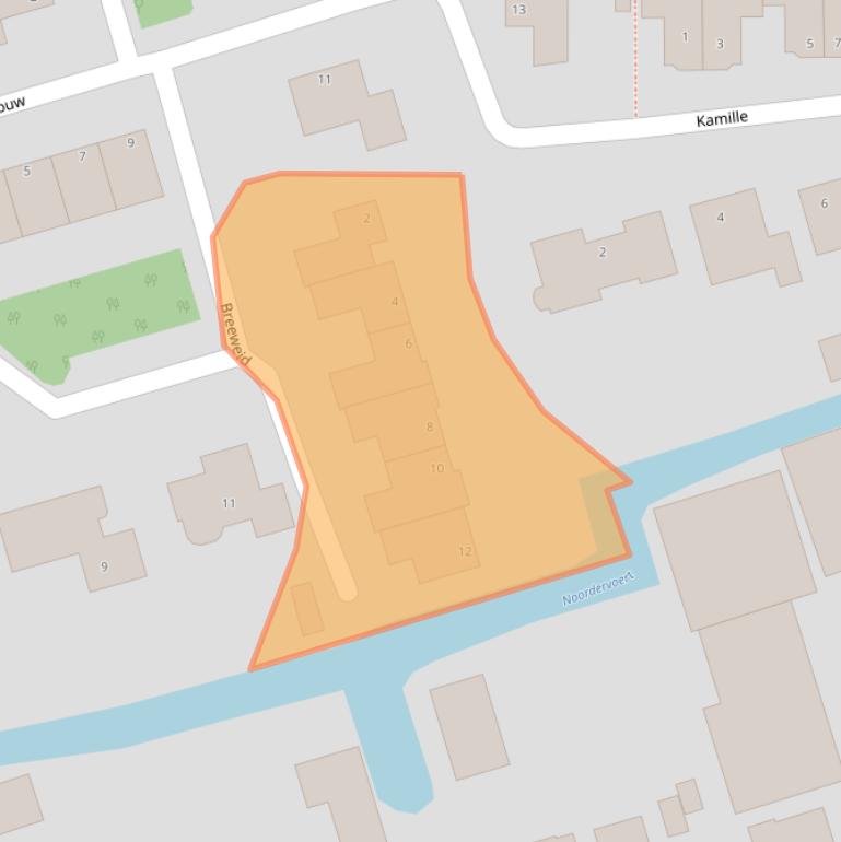 Kaart van postcodegebied 1616SV.