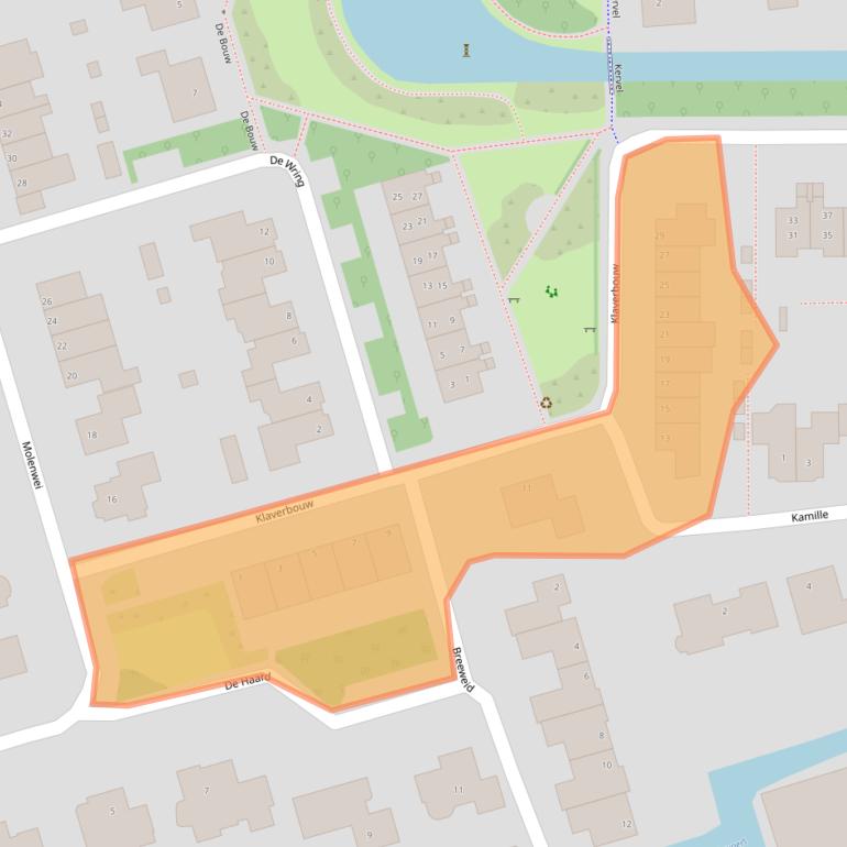 Kaart van postcodegebied 1616SW.