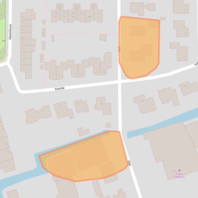 Kaart van postcodegebied 1616TL.