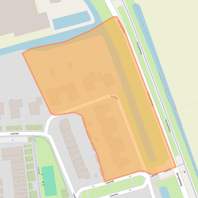 Kaart van postcodegebied 1616TS.