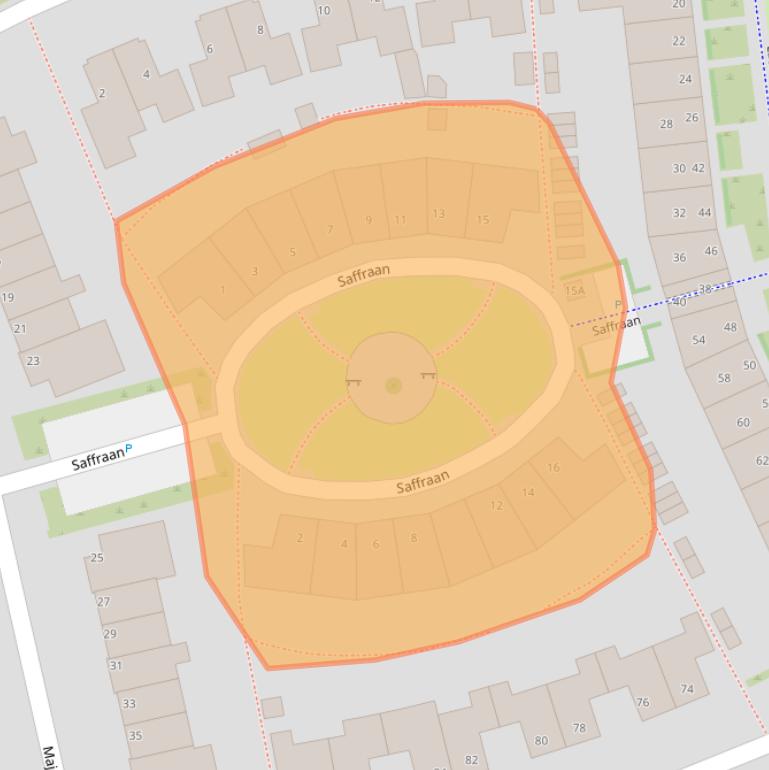 Kaart van postcodegebied 1616TT.