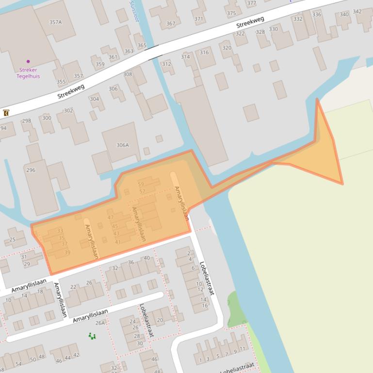 Kaart van postcodegebied 1616XB.