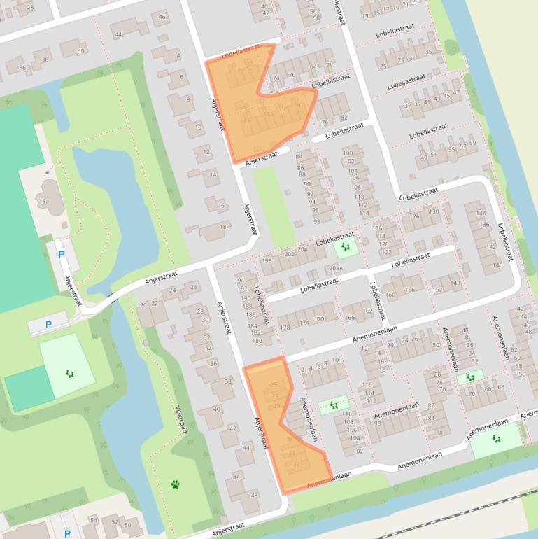 Kaart van postcodegebied 1616XE.