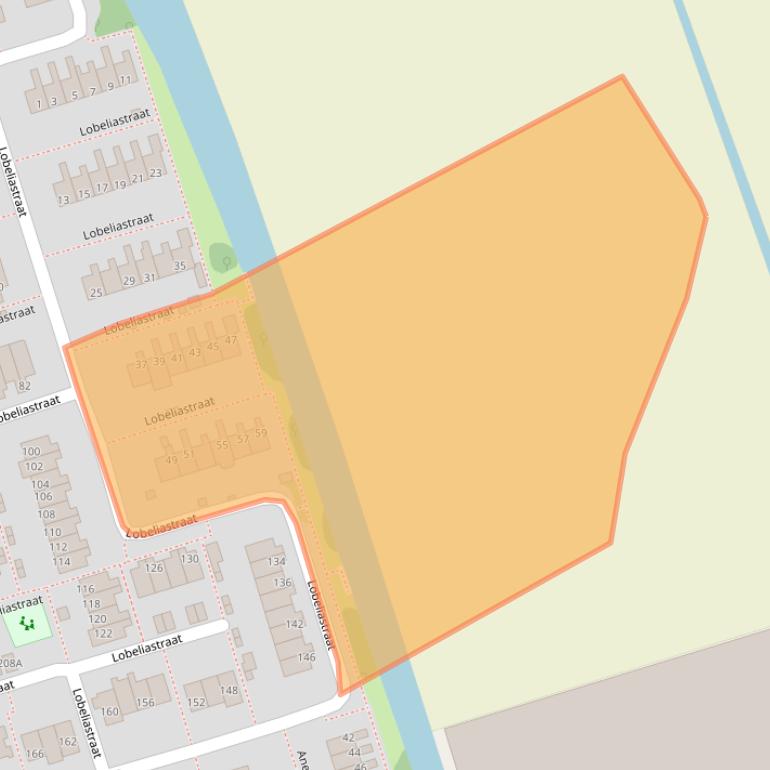 Kaart van postcodegebied 1616XJ.