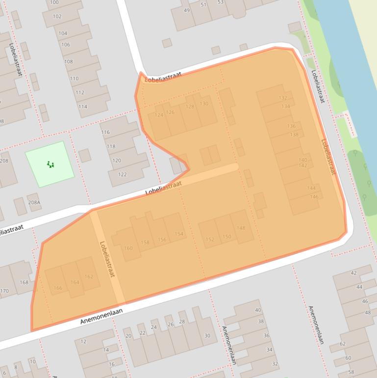 Kaart van postcodegebied 1616XN.